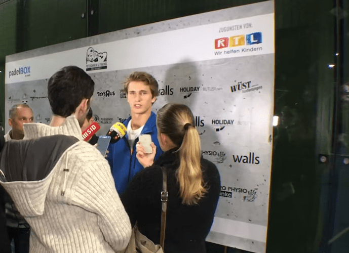 Harry Flint moderiert Padel-Event zum RTL Spendenmarathon